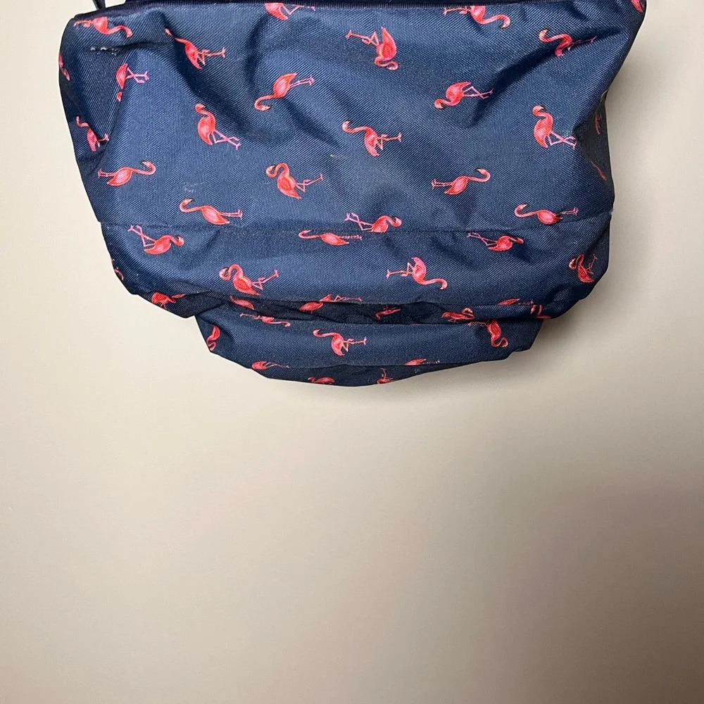 Jansport Trans Blue‎ Backpack with Pink Flamingos